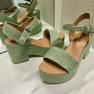 Jute Platform Block Heel (Soda) - 7.5